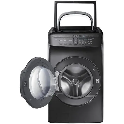 Samsung FlexWash 5.5-cu ft High Efficiency Primary Washer Only Front-Load Washer (Black Stainless Steel) ENERGY STAR, photo 11 of 12