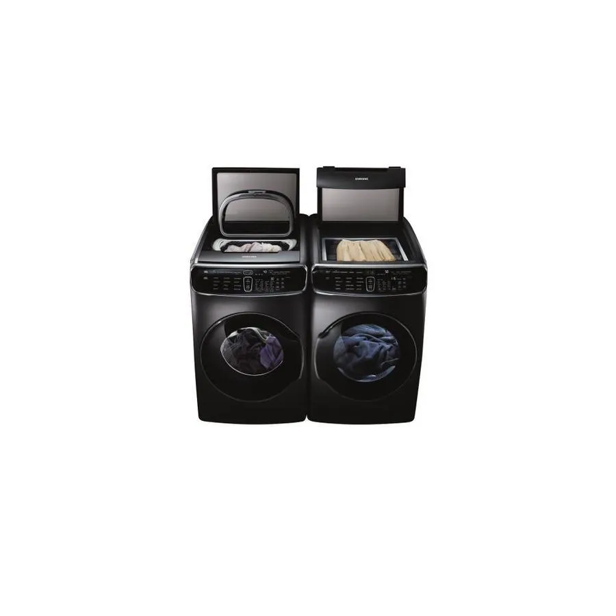 Samsung FlexDry 7.5-cu ft Energy Star Certified Electric Dryer (Black Stainless Steel) Energy Star Certified, photo 6 of 12