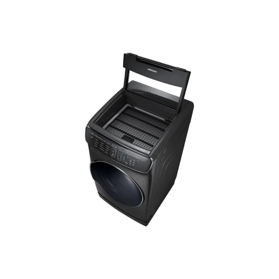 Samsung FlexDry 7.5-cu ft Energy Star Certified Electric Dryer (Black Stainless Steel) Energy Star Certified, photo 3 of 12