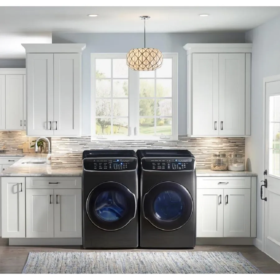 Samsung FlexDry 7.5-cu ft Energy Star Certified Electric Dryer (Black Stainless Steel) Energy Star Certified, photo 8 of 12