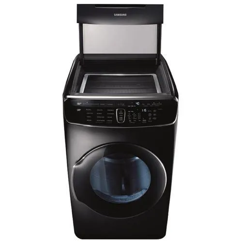 Samsung FlexDry 7.5-cu ft Energy Star Certified Electric Dryer (Black Stainless Steel) Energy Star Certified, photo 11 of 12
