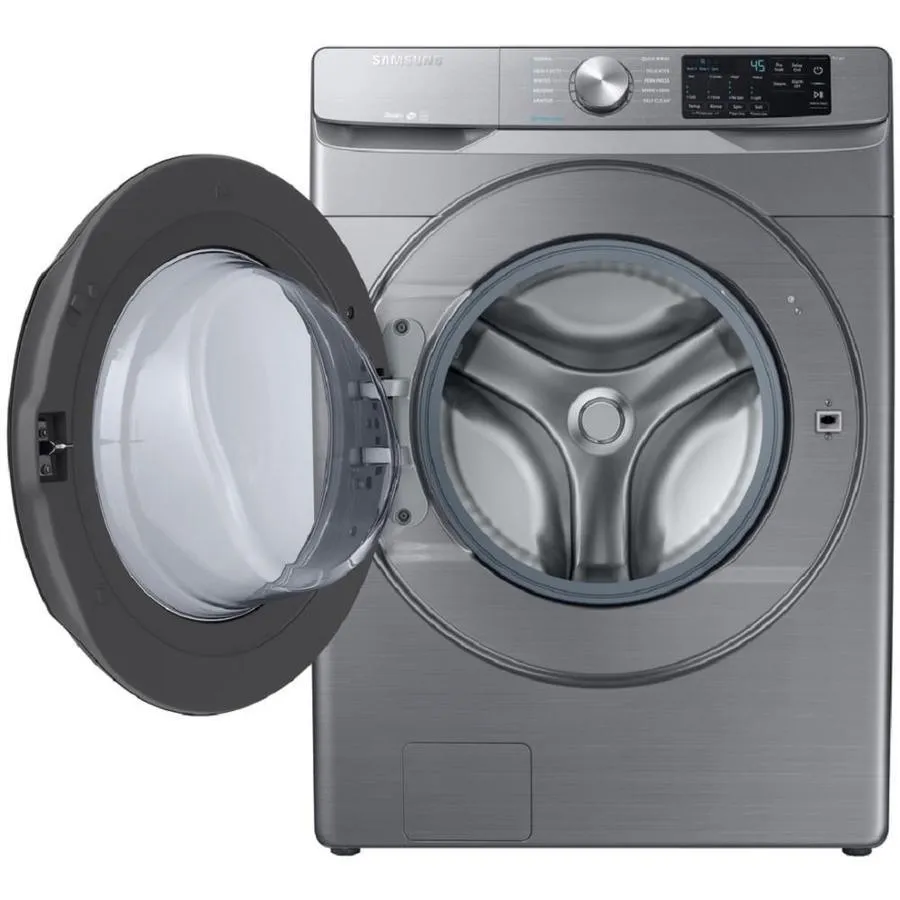 Samsung 4.5-cu ft High Efficiency Stackable Steam Cycle Front-Load Washer (Platinum) ENERGY STAR, photo 3 of 13