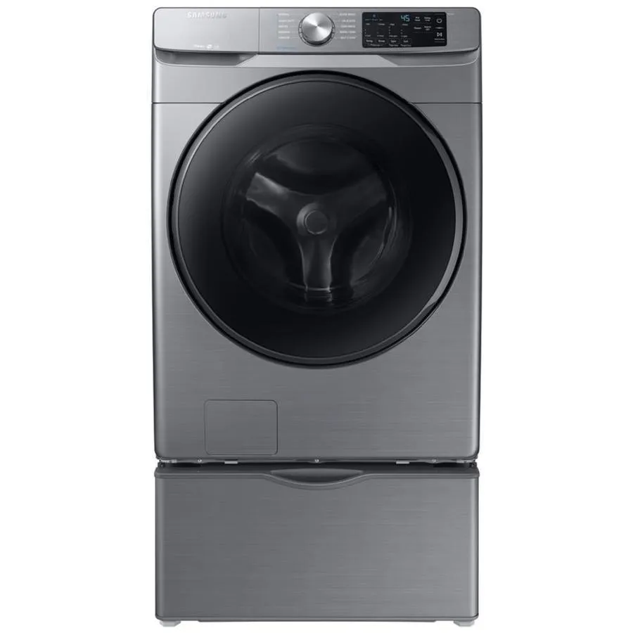 Samsung 4.5-cu ft High Efficiency Stackable Steam Cycle Front-Load Washer (Platinum) ENERGY STAR, photo 4 of 13