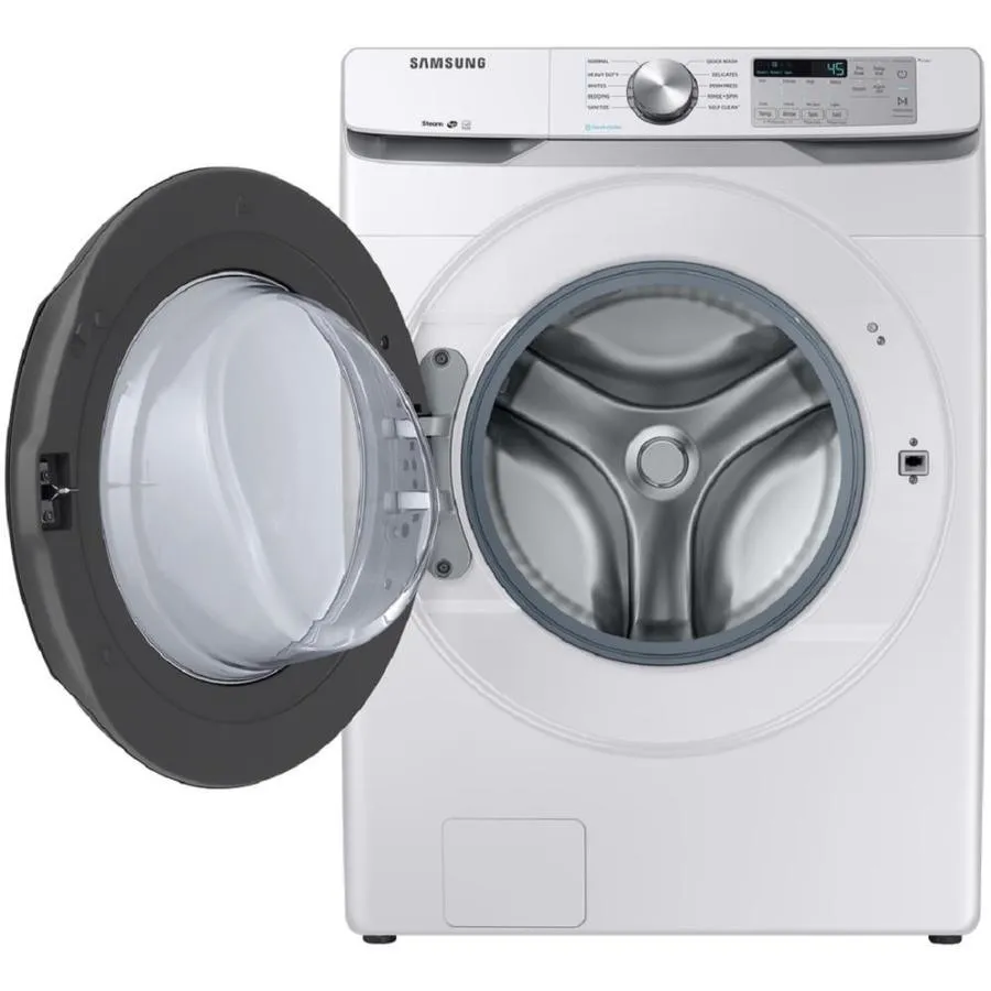 Samsung 4.5-cu ft High Efficiency Stackable Steam Cycle Front-Load Washer (White) ENERGY STAR, photo 2 of 13