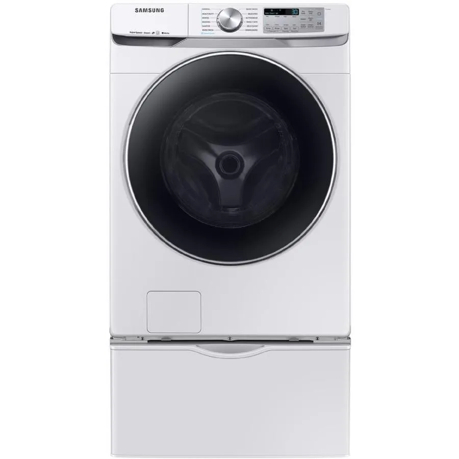 Samsung Smart 4-cu ft High Efficiency Stackable Steam Cycle Front-Load Washer (White) ENERGY STAR, photo 3 of 13