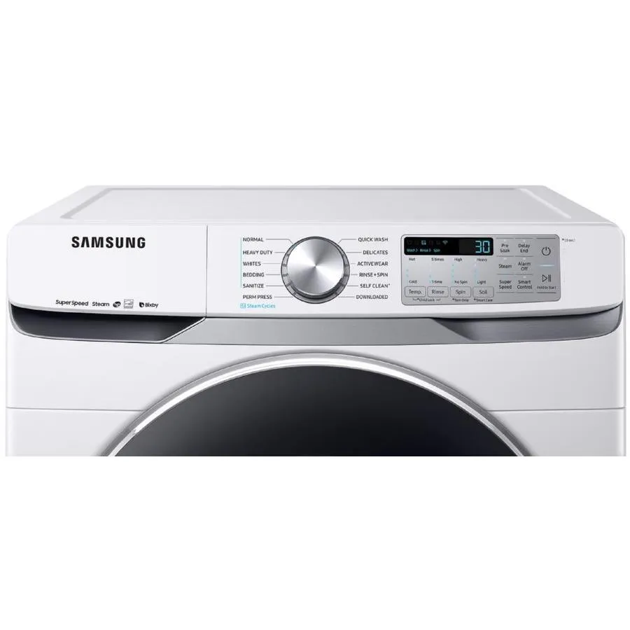 Samsung Smart 4-cu ft High Efficiency Stackable Steam Cycle Front-Load Washer (White) ENERGY STAR, photo 4 of 13
