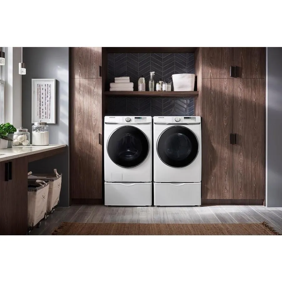 Samsung Smart 4-cu ft High Efficiency Stackable Steam Cycle Front-Load Washer (White) ENERGY STAR, photo 7 of 13