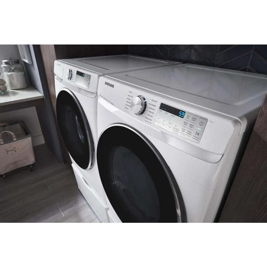 Samsung Smart 4-cu ft High Efficiency Stackable Steam Cycle Front-Load Washer (White) ENERGY STAR, photo 9 of 13