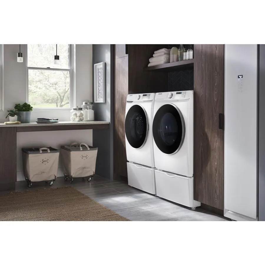 Samsung Smart 4-cu ft High Efficiency Stackable Steam Cycle Front-Load Washer (White) ENERGY STAR, photo 8 of 13