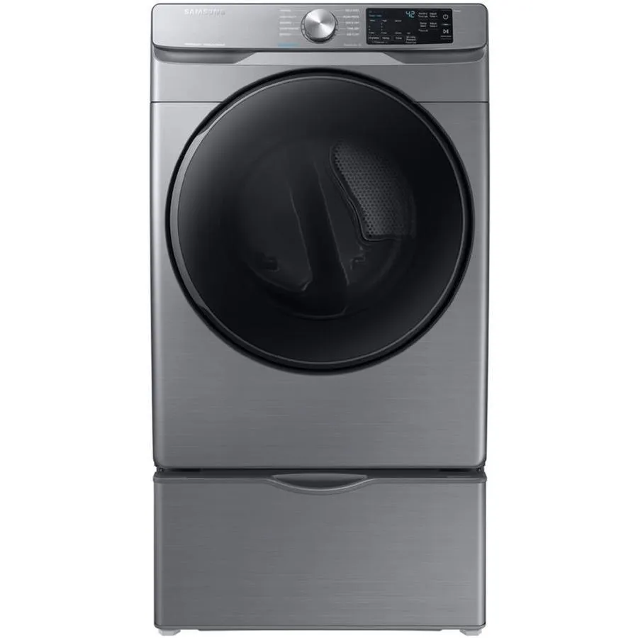 Samsung 7.5-cu ft Stackable Steam Cycle Electric Dryer (Platinum), photo 3 of 13