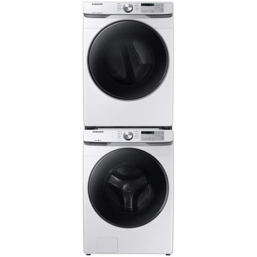 Samsung 7.5-cu ft Reversible Side Swing Door Stackable Steam Cycle Gas Dryer (White), photo 6 of 14
