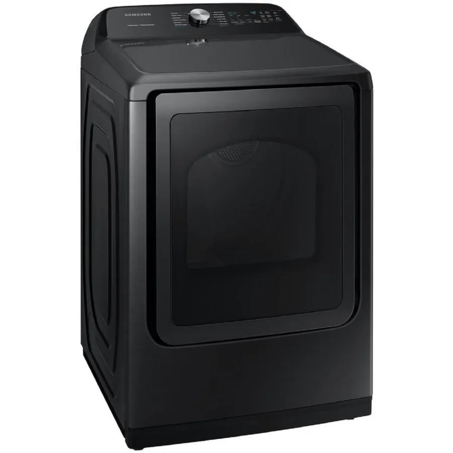 Samsung 7.4-cu ft Reversible Side Swing Door Steam Cycle Gas Dryer (Fingerprint Resistant Black Stainless Steel), photo 3 of 11