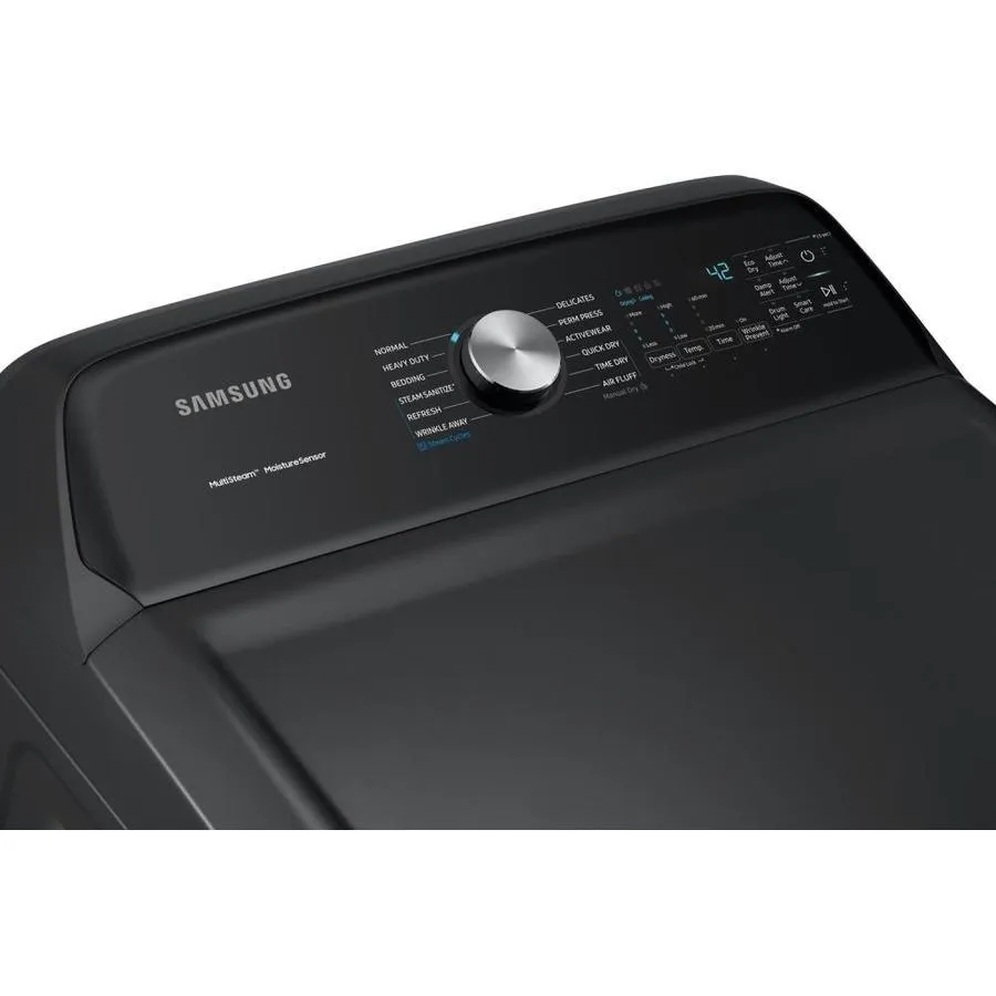 Samsung 7.4-cu ft Reversible Side Swing Door Steam Cycle Gas Dryer (Fingerprint Resistant Black Stainless Steel), photo 4 of 11