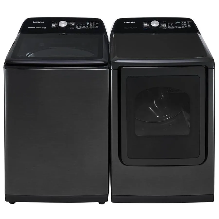 Samsung 7.4-cu ft Reversible Side Swing Door Steam Cycle Gas Dryer (Fingerprint Resistant Black Stainless Steel), photo 7 of 11