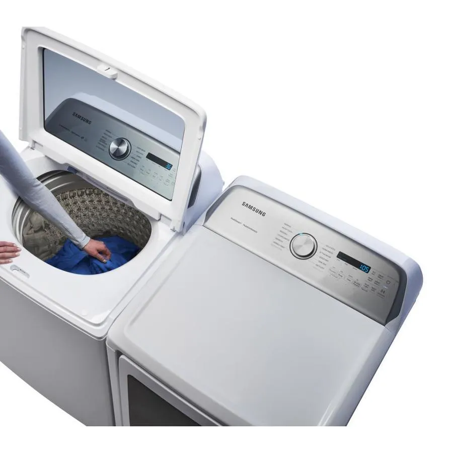 Samsung 7.4-cu ft Reversible Side Swing Door Steam Cycle Gas Dryer (White), photo 9 of 11