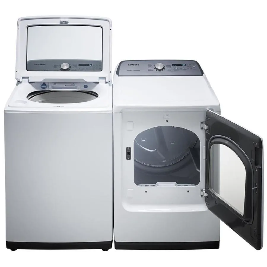 Samsung 7.4-cu ft Reversible Side Swing Door Steam Cycle Gas Dryer (White), photo 8 of 11