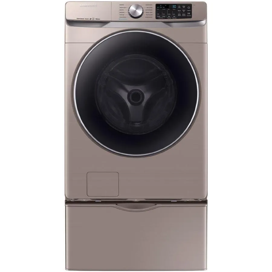 Samsung Smart 4-cu ft High Efficiency Stackable Steam Cycle Front-Load Washer (Champagne) ENERGY STAR, photo 3 of 13