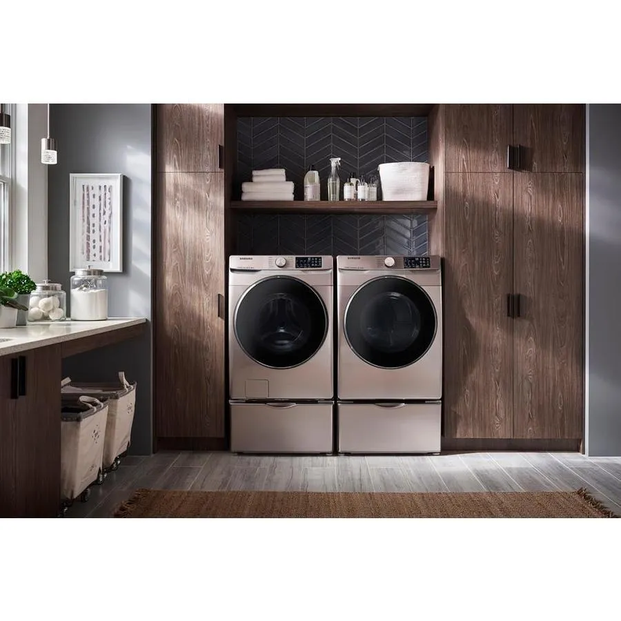 Samsung Smart 4-cu ft High Efficiency Stackable Steam Cycle Front-Load Washer (Champagne) ENERGY STAR, photo 7 of 13