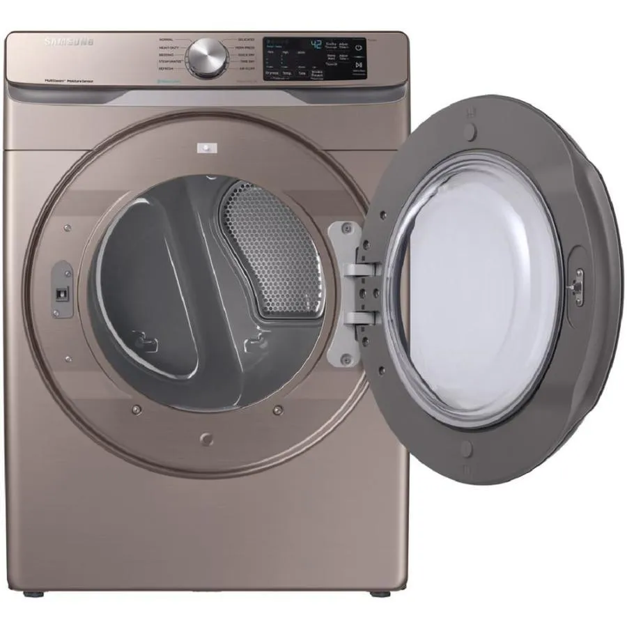 Samsung 7.5-cu ft Stackable Steam Cycle Electric Dryer (Champagne), photo 3 of 15