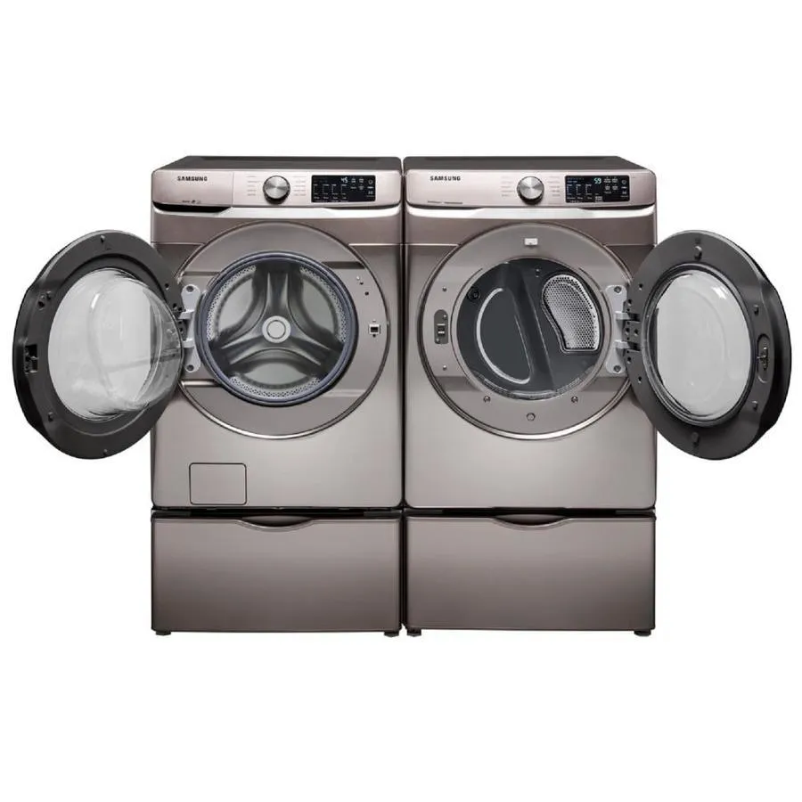 Samsung 7.5-cu ft Stackable Steam Cycle Electric Dryer (Champagne), photo 9 of 15