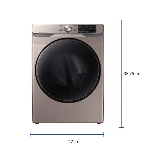 7.5-cu ft Stackable Steam Cycle Electric Dryer (Champagne)