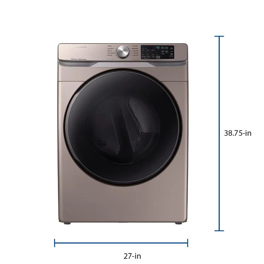 Samsung 7.5-cu ft Stackable Steam Cycle Electric Dryer (Platinum), photo 12 of 13