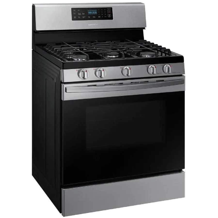 Samsung 30-in 5 Burners 5.8-cu ft Self-Cleaning Freestanding Gas Range (Stainless Steel), photo 10 of 13