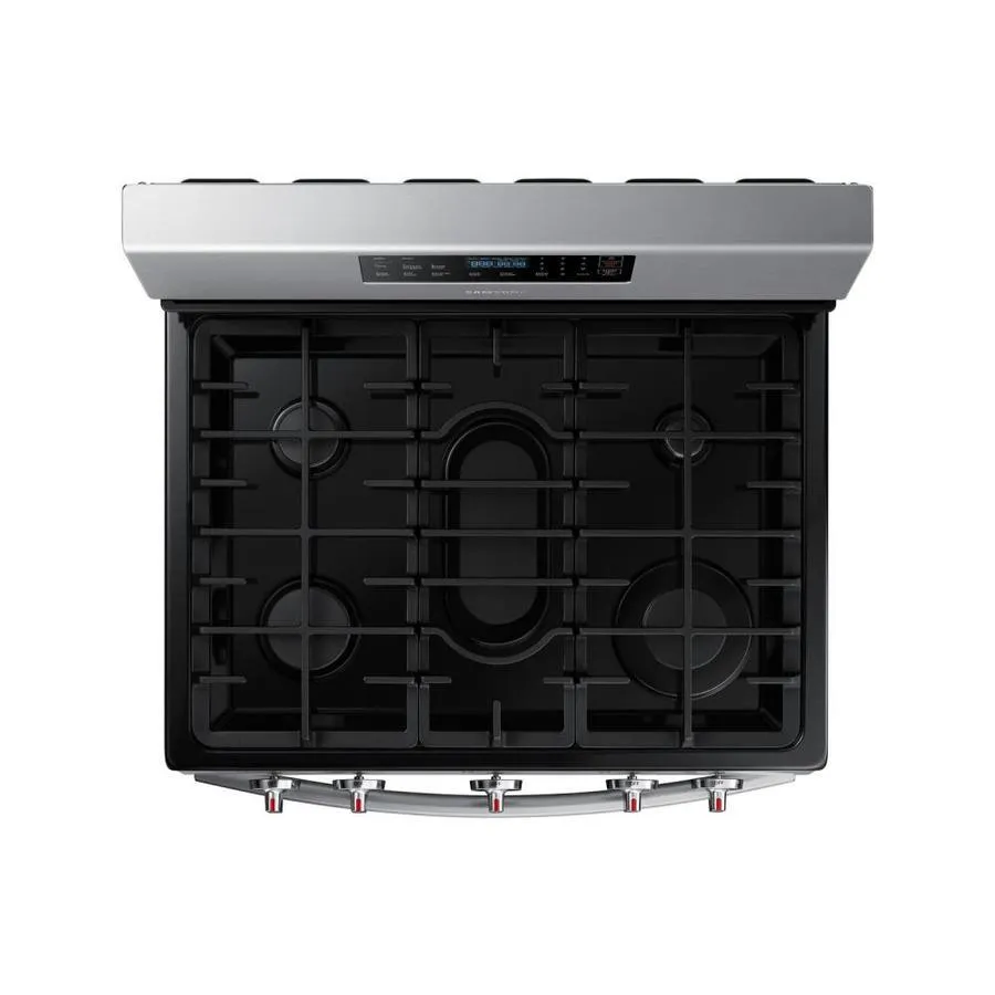 Samsung 30-in 5 Burners 5.8-cu ft Self-Cleaning Freestanding Gas Range (Stainless Steel), photo 3 of 13