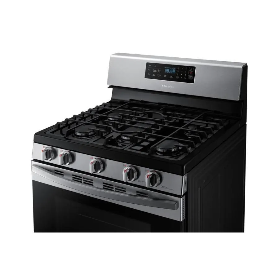 Samsung 30-in 5 Burners 5.8-cu ft Self-Cleaning Freestanding Gas Range (Stainless Steel), photo 5 of 13