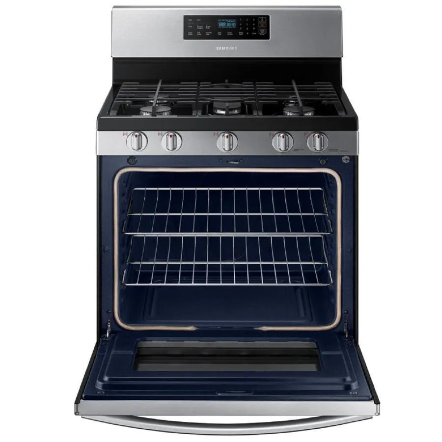 Samsung 30-in 5 Burners 5.8-cu ft Self-Cleaning Freestanding Gas Range (Stainless Steel), photo 7 of 13