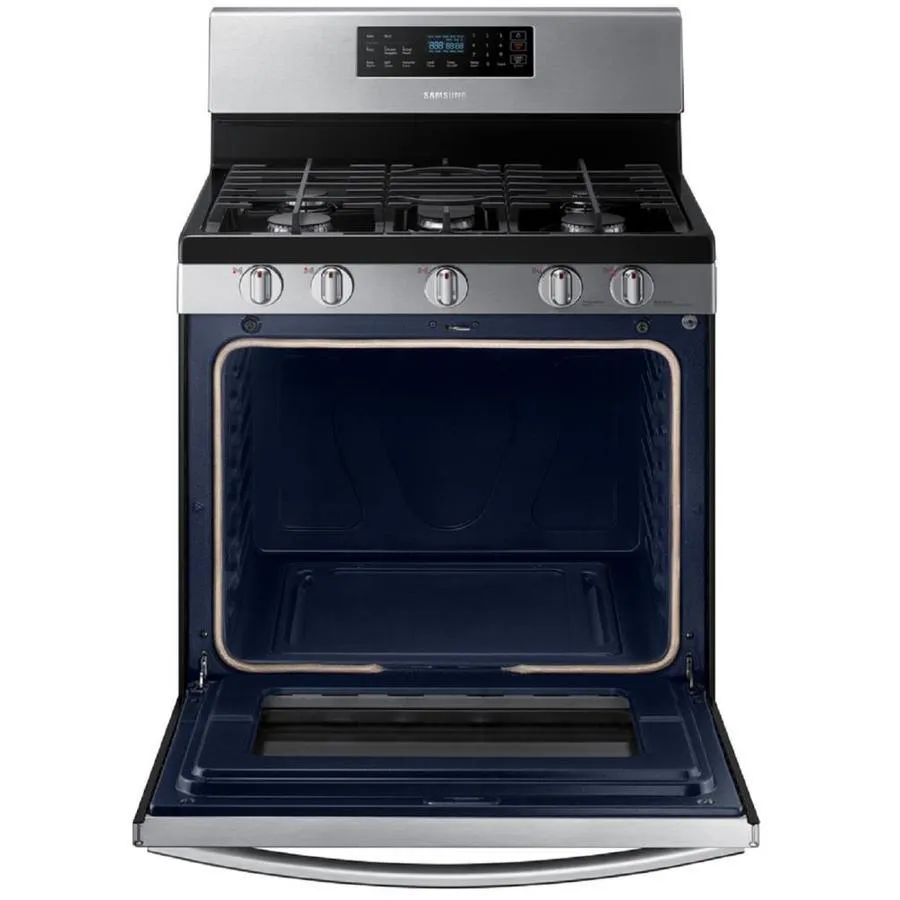 Samsung 30-in 5 Burners 5.8-cu ft Self-Cleaning Freestanding Gas Range (Stainless Steel), photo 8 of 13