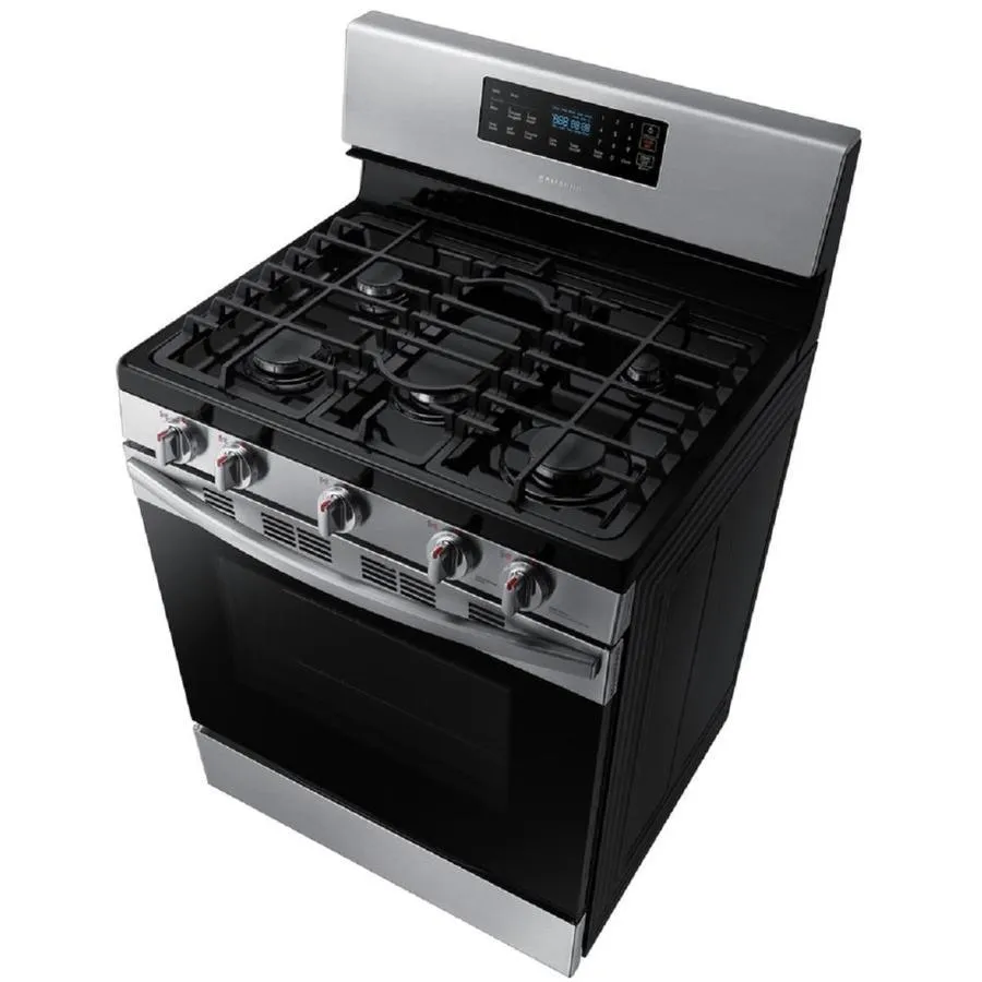 Samsung 30-in 5 Burners 5.8-cu ft Self-Cleaning Freestanding Gas Range (Stainless Steel), photo 9 of 13