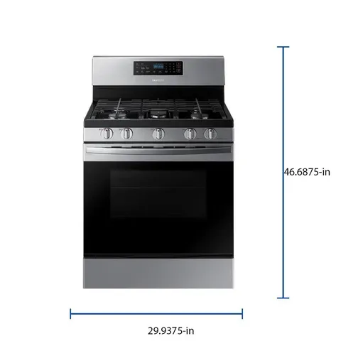 30-in 5 Burners 5.8-cu ft Self-Cleaning Freestanding Gas Range