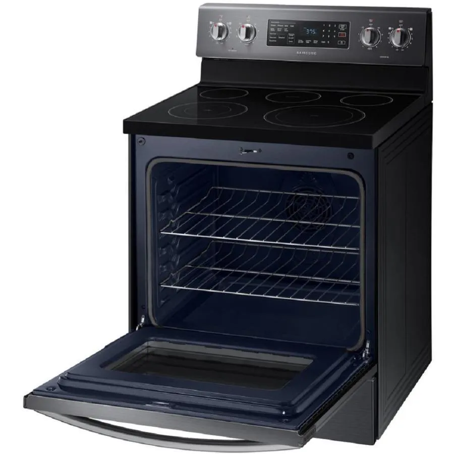 Samsung 30-in Smooth Surface 5 Elements 5.9-cu ft Self-Cleaning Convection Freestanding Electric Range (Stainless Steel), photo 11 of 13