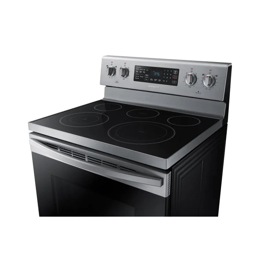 Samsung 30-in Smooth Surface 5 Elements 5.9-cu ft Self-Cleaning Convection Freestanding Electric Range (Stainless Steel), photo 9 of 13