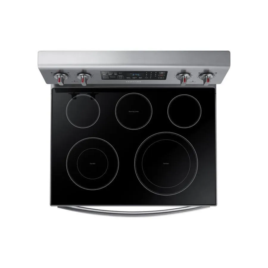 Samsung 30-in Smooth Surface 5 Elements 5.9-cu ft Self-Cleaning Convection Freestanding Electric Range (Stainless Steel), photo 2 of 13