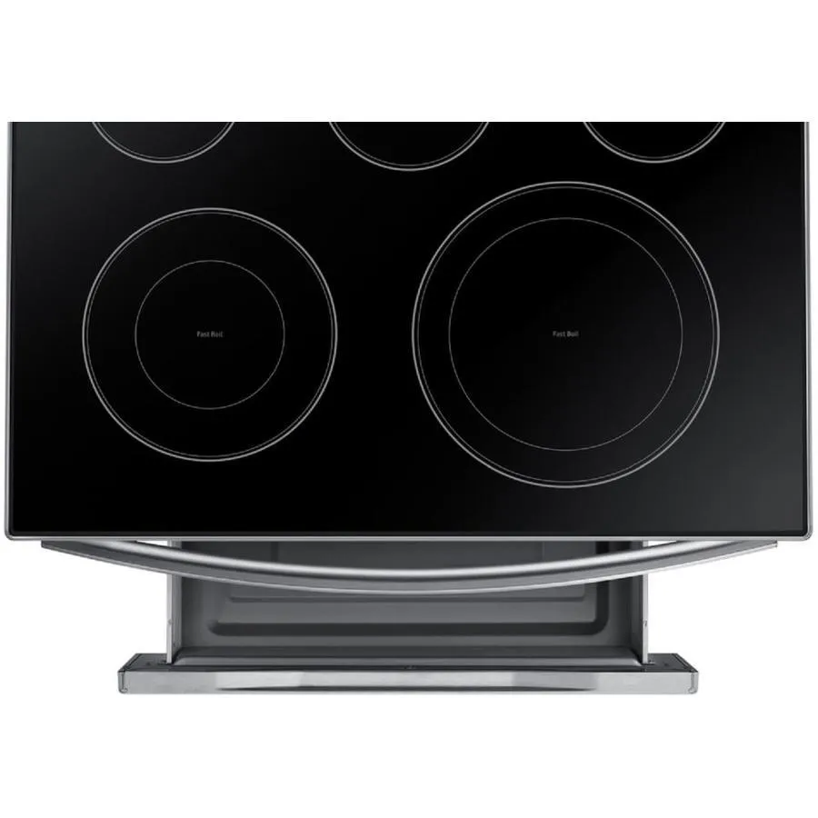 Samsung 30-in Smooth Surface 5 Elements 5.9-cu ft Self-Cleaning Convection Freestanding Electric Range (Stainless Steel), photo 5 of 13