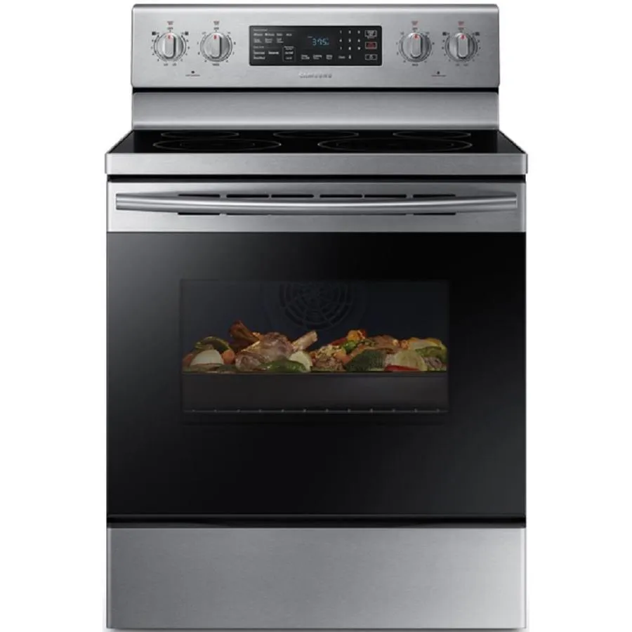 Samsung 30-in Smooth Surface 5 Elements 5.9-cu ft Self-Cleaning Convection Freestanding Electric Range (Stainless Steel), photo 6 of 13