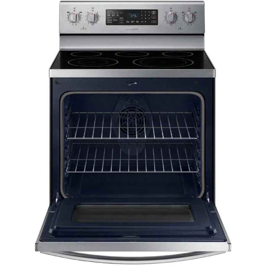 Samsung 30-in Smooth Surface 5 Elements 5.9-cu ft Self-Cleaning Convection Freestanding Electric Range (Stainless Steel), photo 8 of 13