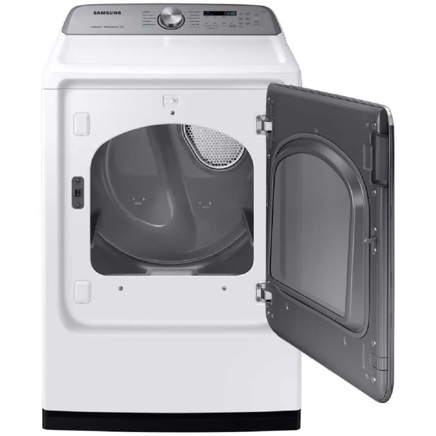 Samsung 7.4-cu ft Reversible Side Swing Door Steam Cycle Gas Dryer (White) ENERGY STAR, photo 2 of 8