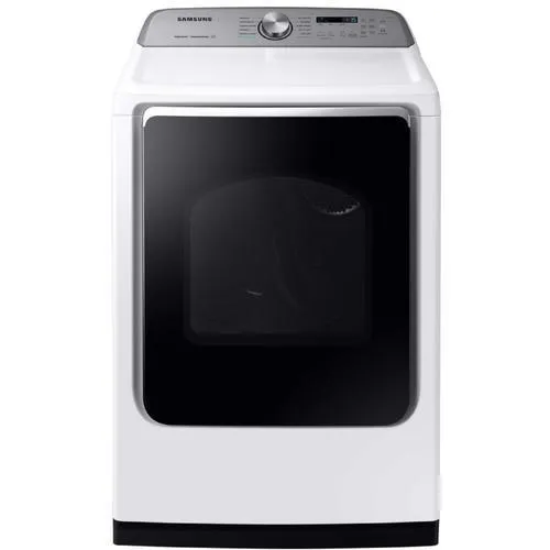 Samsung 7.4-cu ft Reversible Side Swing Door Steam Cycle Gas Dryer (White) ENERGY STAR, photo 7 of 8