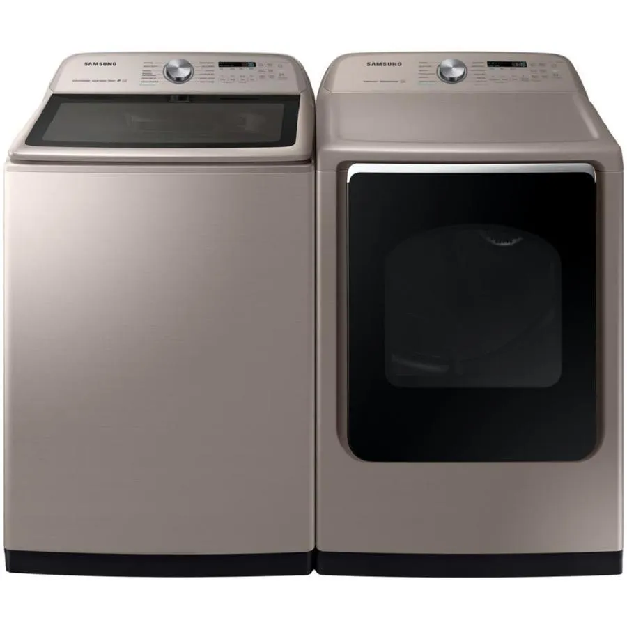 Samsung 7.4-cu ft Reversible Side Swing Door Steam Cycle Gas Dryer (Champagne) ENERGY STAR, photo 6 of 8