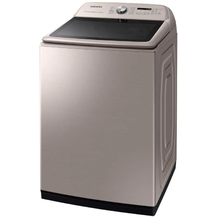 Samsung 5-cu ft High Efficiency Steam Cycle Top-Load Washer (Fingerprint Resistant Black Stainless Steel) ENERGY STAR, photo 10 of 10