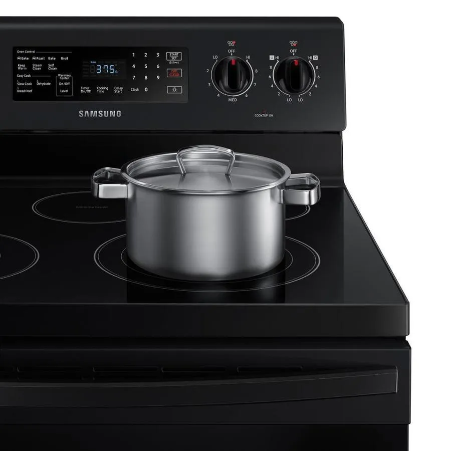 Samsung 30-in Smooth Surface 5 Elements 5.9-cu ft Self-Cleaning Convection Freestanding Electric Range (Stainless Steel), photo 12 of 13