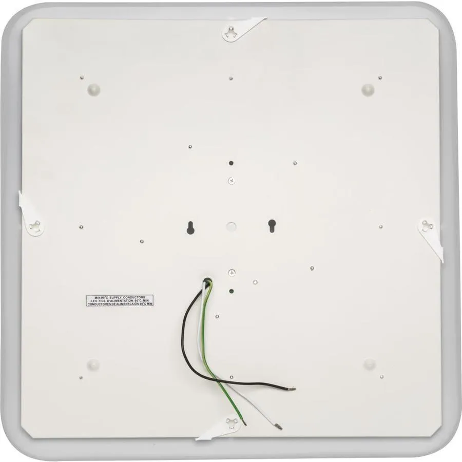 Lithonia Lighting LED low profile square flush mount 12-in White Modern/Contemporary LED Flush Mount Light, photo 3 of 6