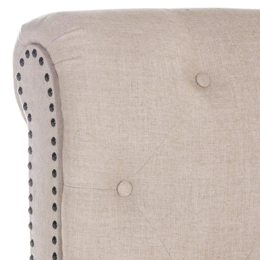Safavieh Hathaway Taupe Full Upholstered Bed, photo 3 of 5