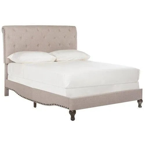 Safavieh Hathaway Taupe Full Upholstered Bed, photo 5 of 5