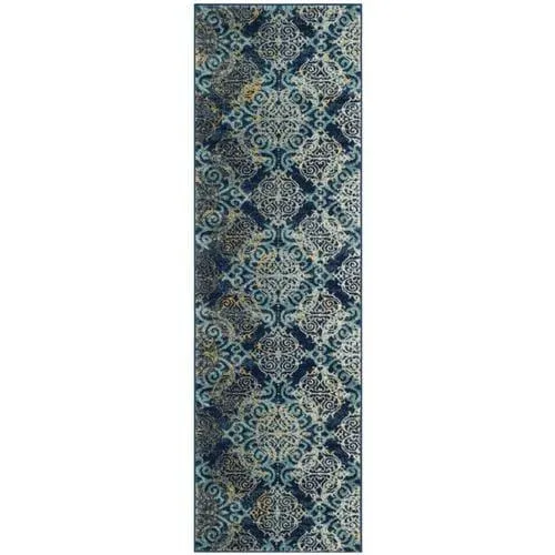 Safavieh Evoke Rigby 2 x 7 Royal/Light Blue Indoor Abstract Bohemian/Eclectic Runner, photo 4 of 4