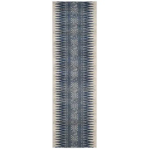 Safavieh Evoke Layla 2 x 7 Ivory/Blue Indoor Abstract Bohemian/Eclectic Runner, photo 4 of 4