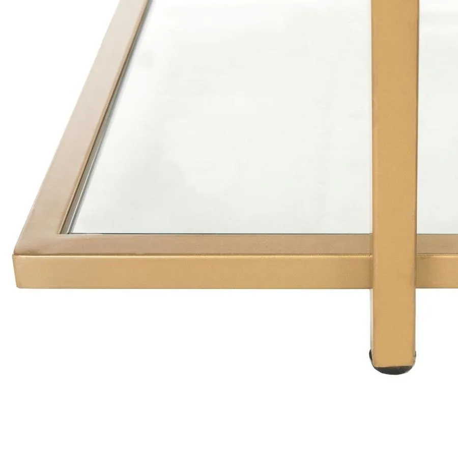 Safavieh Francis Gold/Clear Metal Etagere, photo 4 of 5